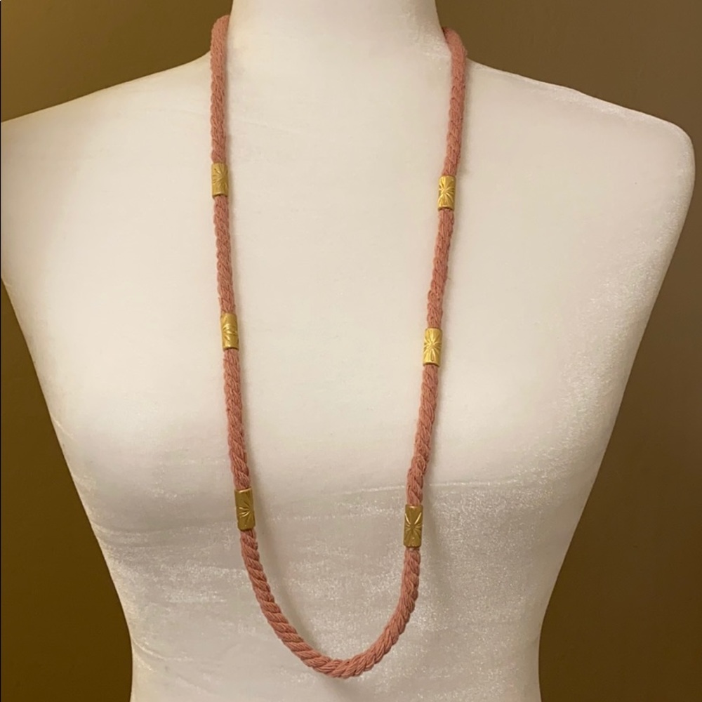 NWT Lucky Brand Long Rosy Rope Necklace